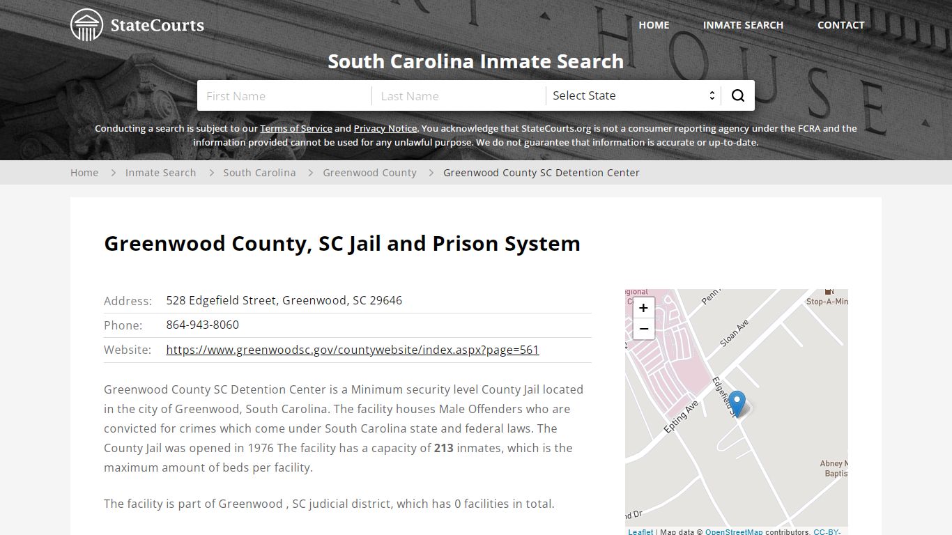 Greenwood County SC Detention Center Inmate Records Search ...