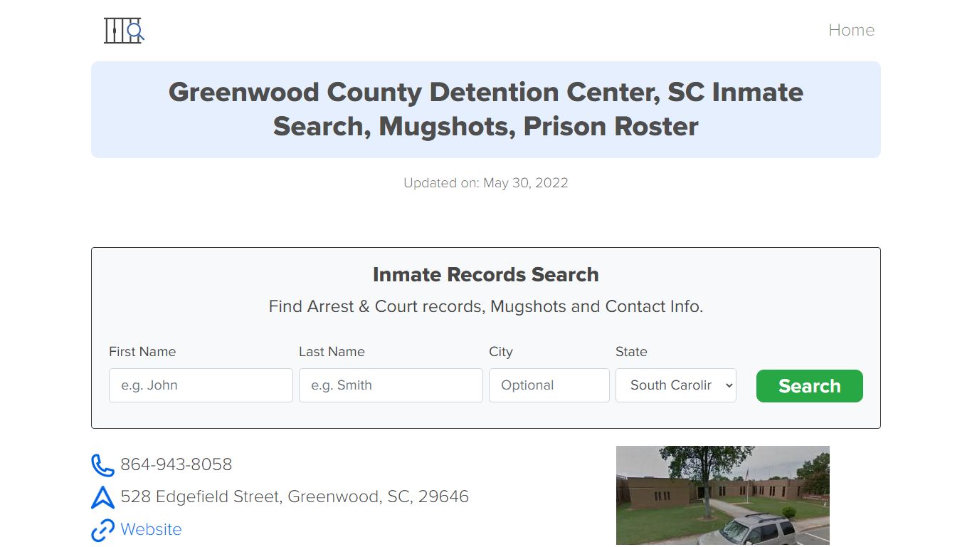 Greenwood County Detention Center, SC Inmate Search ...